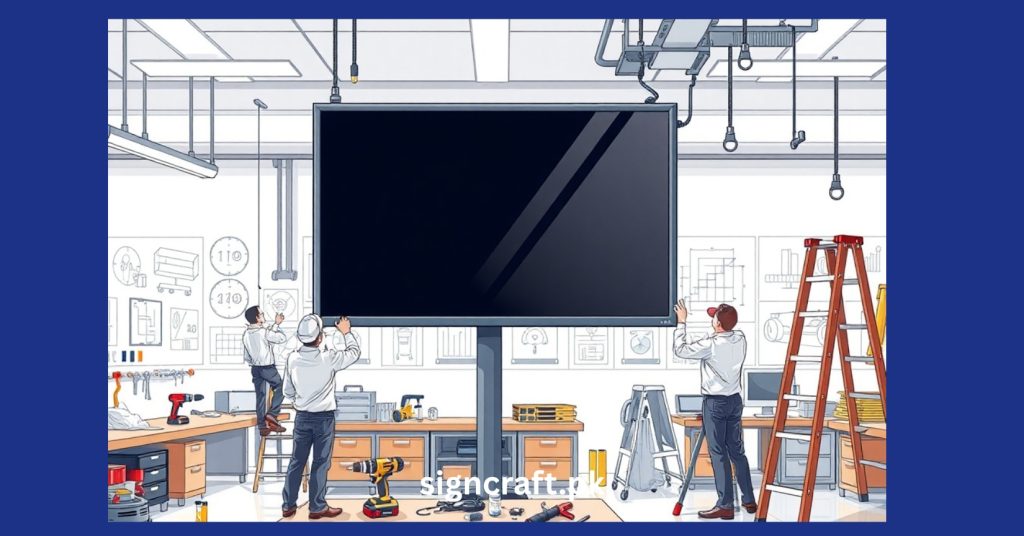 Team is Installing SMD Screen