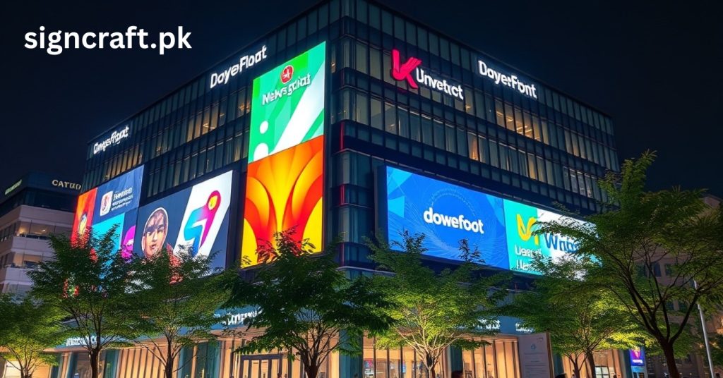 There are many LEDs on Corporate Building