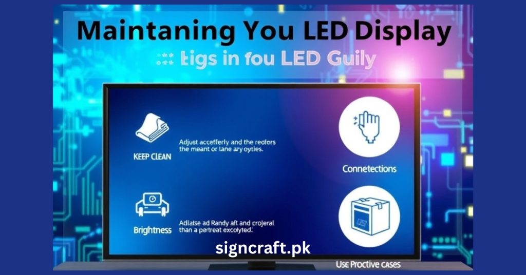 There is LED Display