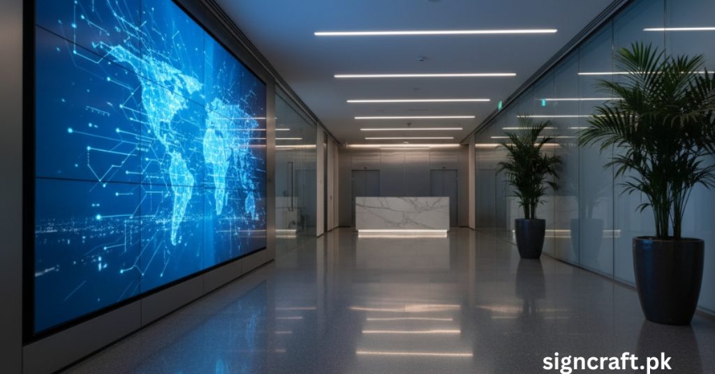 There is a Big LED in Corporate Offices