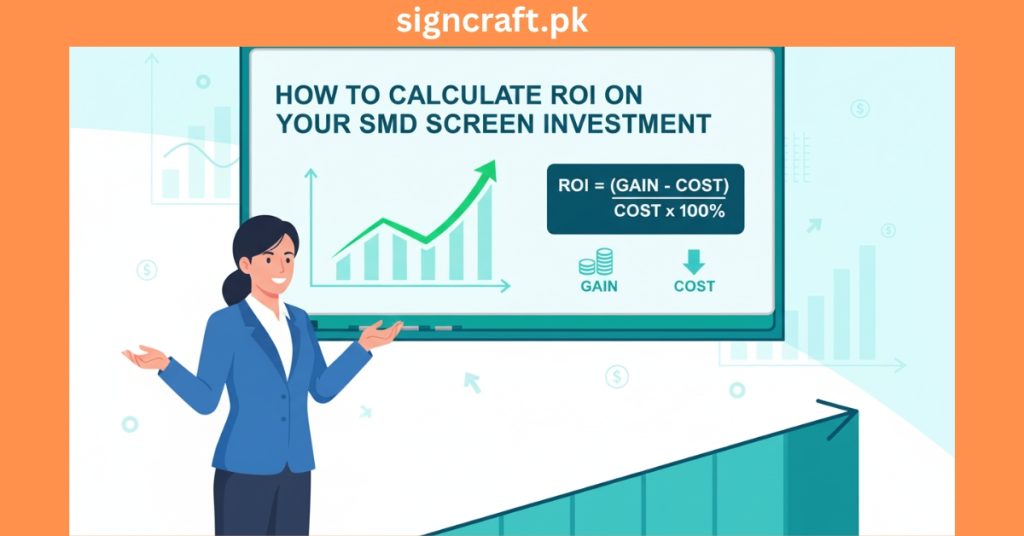 Lady is explaining that how to calculate ROI For SMD investment (1)