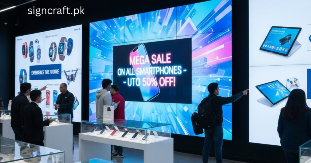 People are in Mobile & Electronics Shop