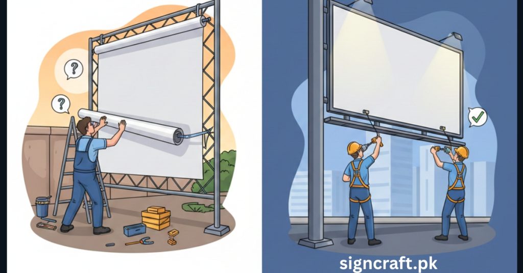 There are DIY vs Professional Setup of Panaflex Installation