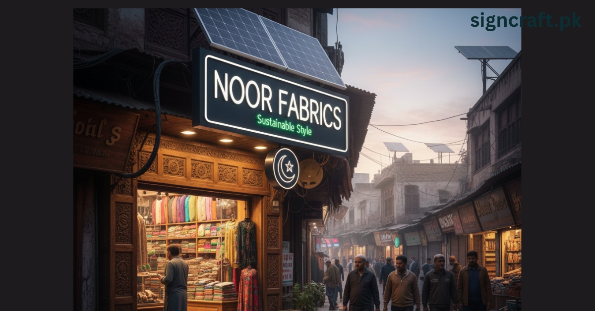 Pakistan Store Sign Solar-Powered LED Signs: Sustainable Solutions for Pakistan - Sign Craft