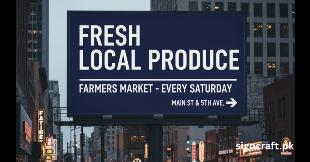 There is Typography Best Practices for Outdoor Sign