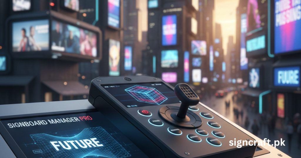 There is Remote Control Systems for 3D LED Signboards