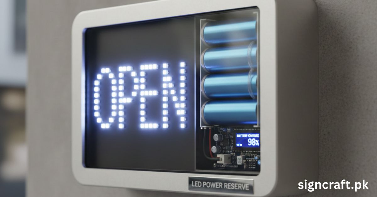 Battery Powered Led Sign Battery Backup Systems for LED Signs - Sign Craft