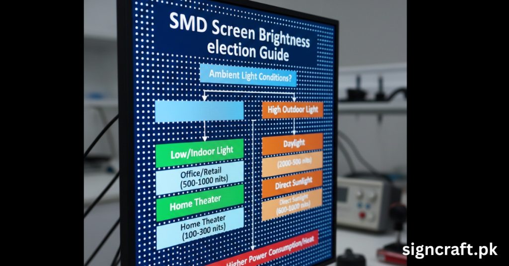 There is Guide related to SMD Screen Brightness Selection