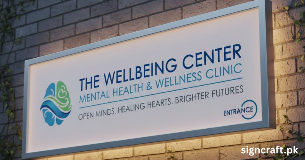 There is Mental Health Clinic Signage