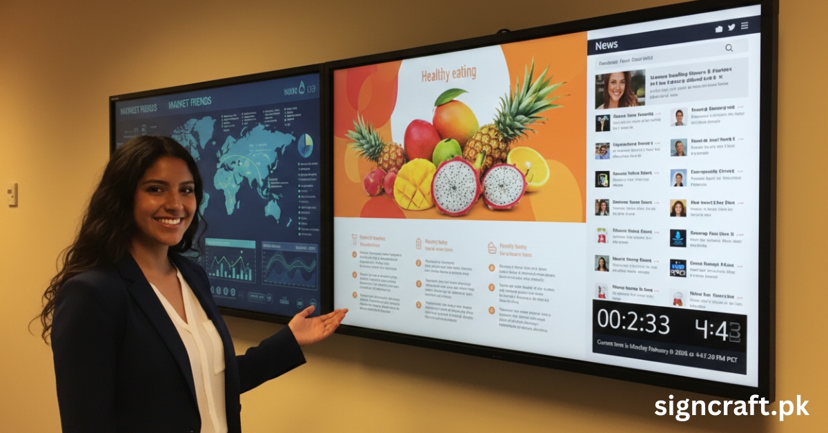 Display With Inoformation Voice-Activated Information Displays - Sign Craft