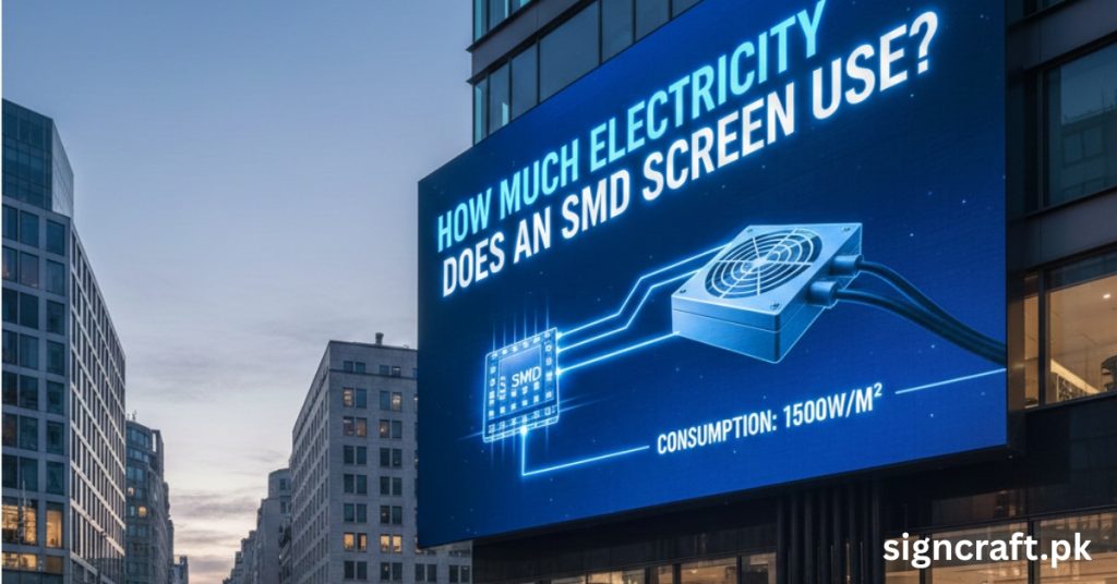 there is showing How much electricity does SMD screen consume