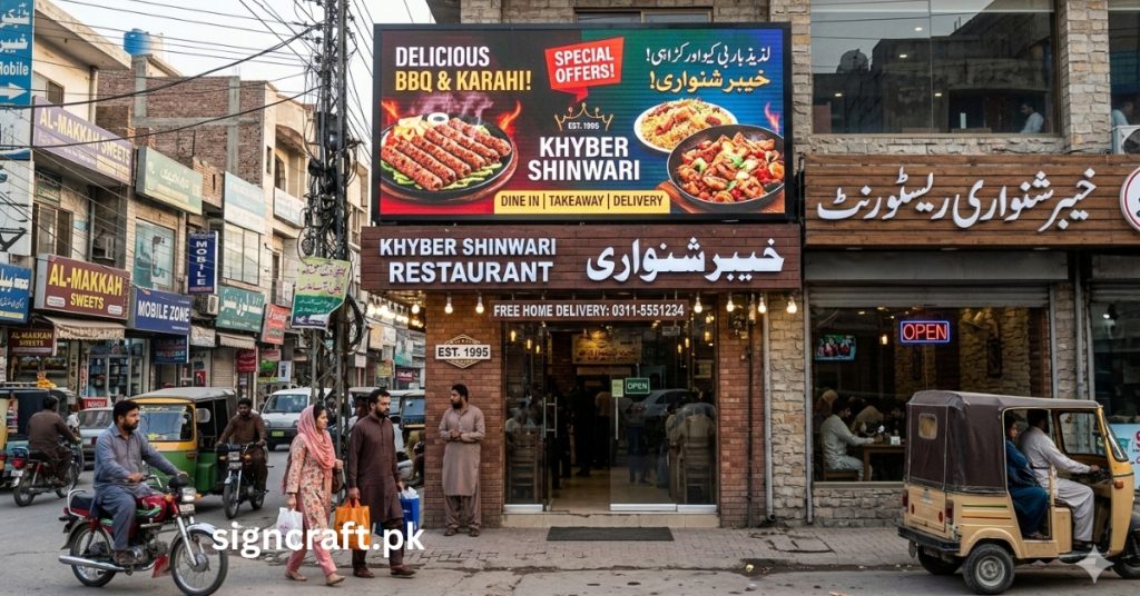 There is SMD Display Services for Restaurants in Rawalpindi